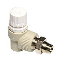 Вентиль ППР Ду 20 радіаторний термостатичний кутовий Ekoplastik