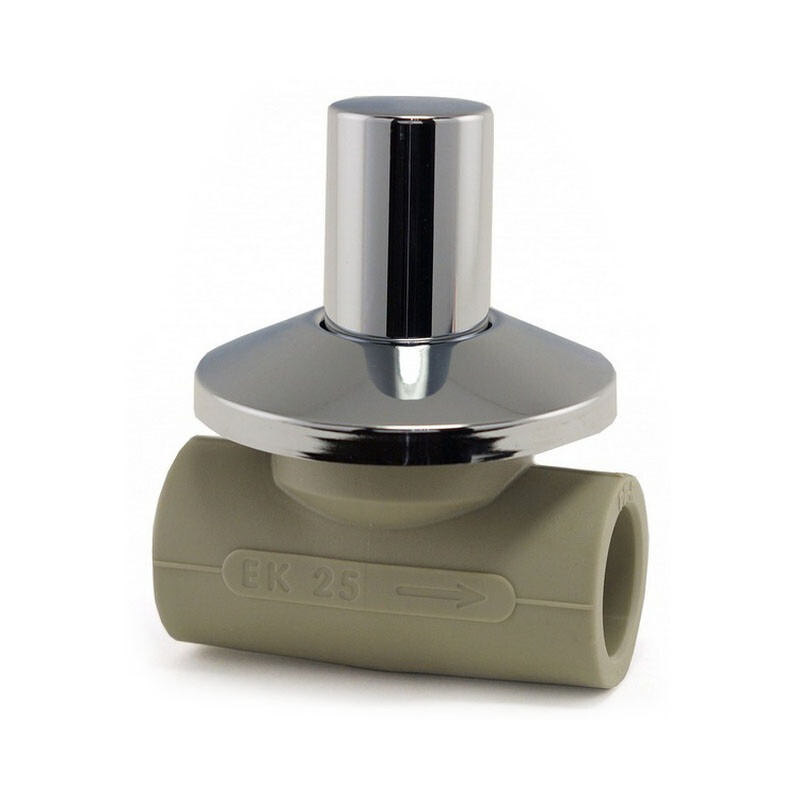 Вентиль ППР Ду 25 під штукатурку Ekoplastik, фото 1