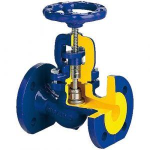 Вентиль запірний чавунний фланцевий Zetkama тип 215 Ду 15 Ру 16, фото 1