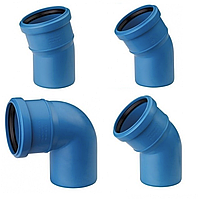 Коліно для безшумної каналізації Poliplast Ду 50, 30°