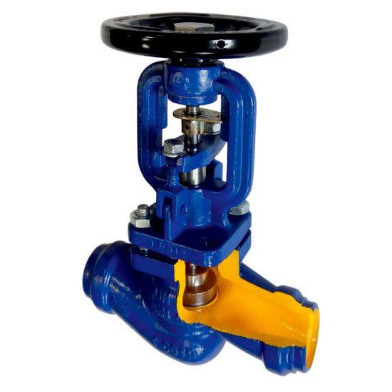 Вентиль запірний сталевий приварний Zetkama Ду 100 Ру 40, фото 1