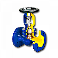 Сильфонний клапан фланцевий чавунний Zetkama тип 234А Ду 200 Ру 16