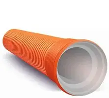 Труба ПП перфорована двошарова з розтрубом SN-8 d 300 мм, 6 м