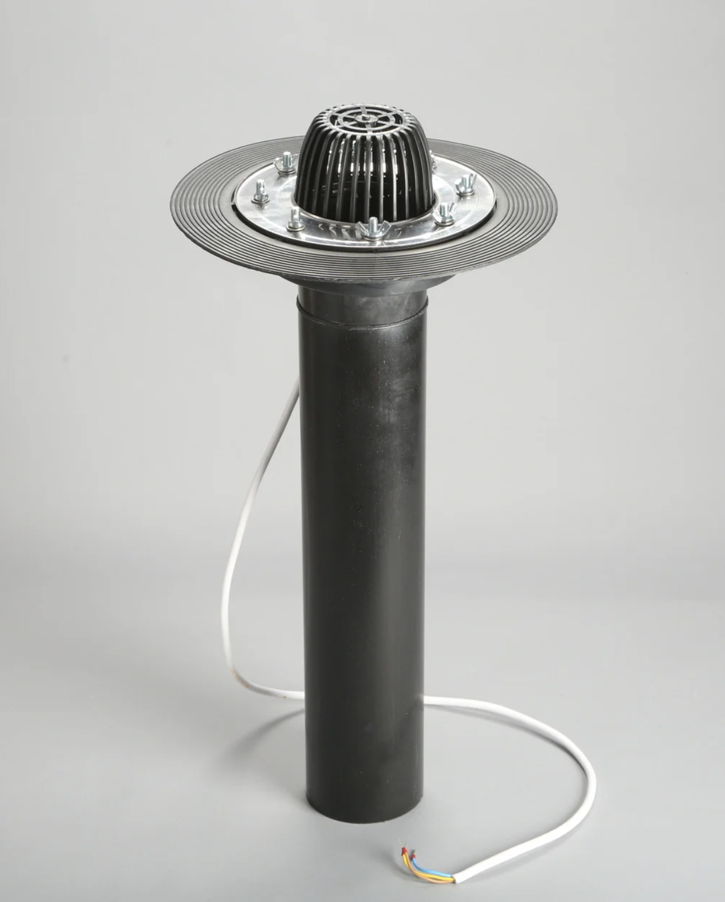 Кровільна лійка з листяловлювачем і системою нагрівання DN 110, патрубок 600 мм, фото 1