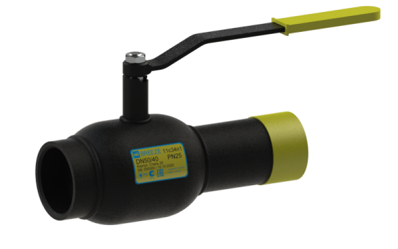 Кран кульовий сталевий 11с34п1 Ду32/25, фото 1