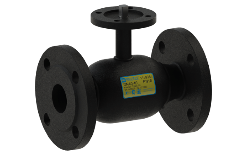 Кран сталевий кульовий 11с936п Ду 32/32 PN16, фото 1