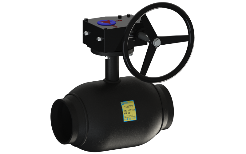 Кран кульовий сталевий 11с337п Ду250/250, фото 1