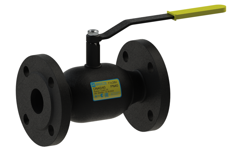 Кран кульовий сталевий 11с38п Ду32/32, фото 1