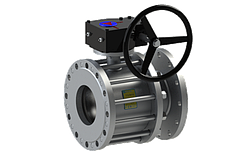 Кран кульовий сталевий 11с341п Ду 150/150 PN16 з редуктором