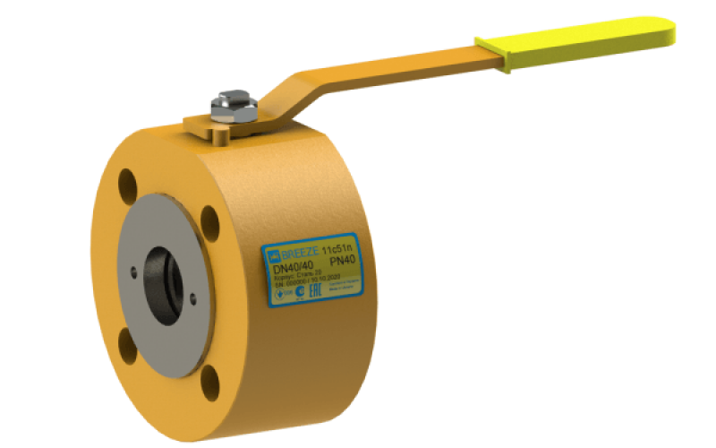 Кран кульовий сталевий 11лс51п Ду 32/32 PN40, фото 1