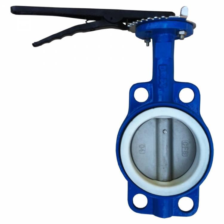 Затвор поворотний Батерфляй з диском з н/ж сталі VITECH PN 16 DN 80, фото 1