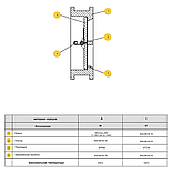 Клапан зворотний підпружинений двостулковий Zetkama 407 Ду 250 Ру 16, фото 3