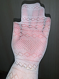 Колготи ажурні дитячи білі 104-122, фото 4