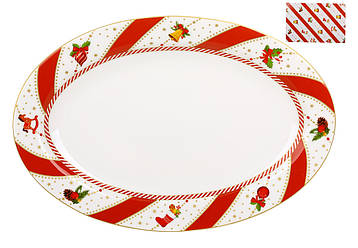 Блюдо овальне порцелянове D35.5*2.5см Candyland