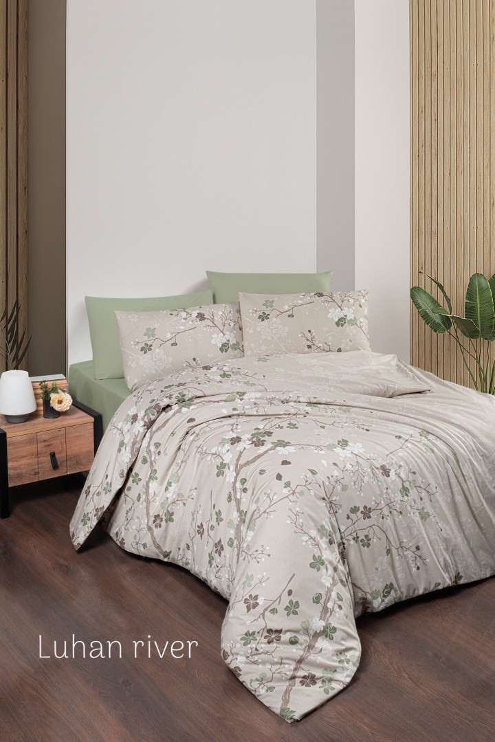 Постільна білизна İssi Home  євро розмір ранфорс Luhan river, фото 1