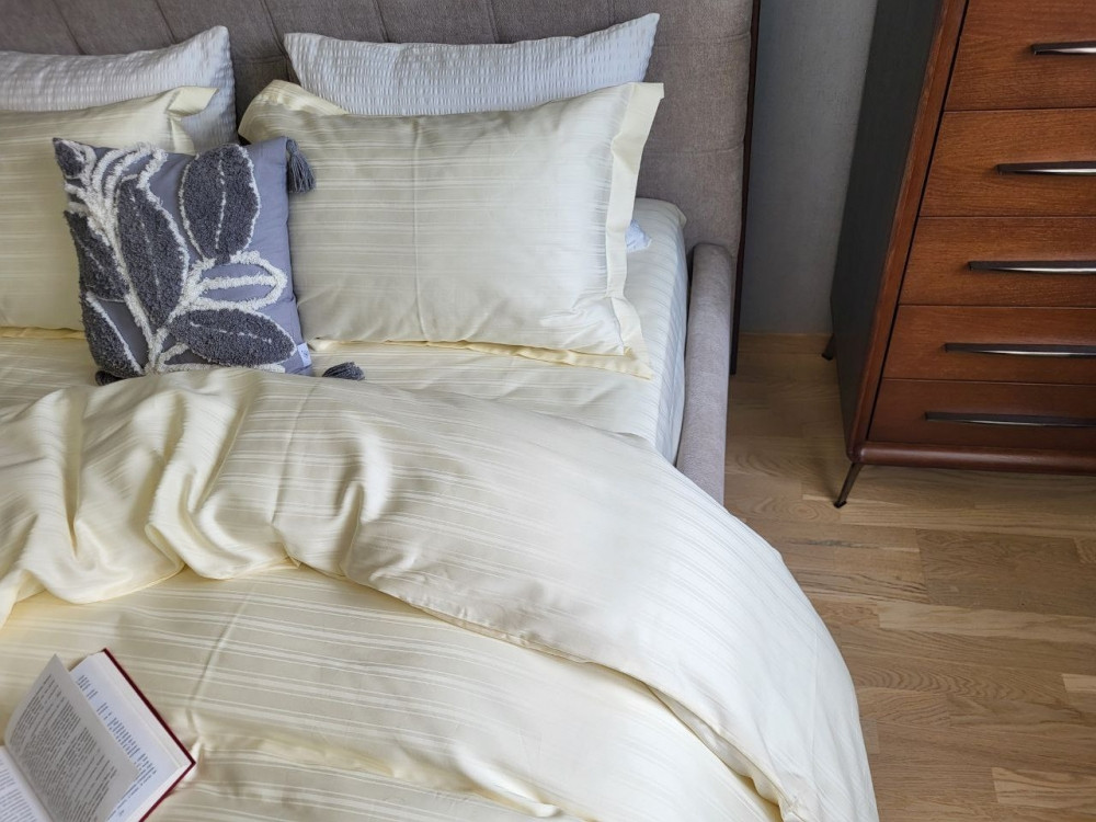 MULTI stripe IVORY MILK (Полуторний), фото 1