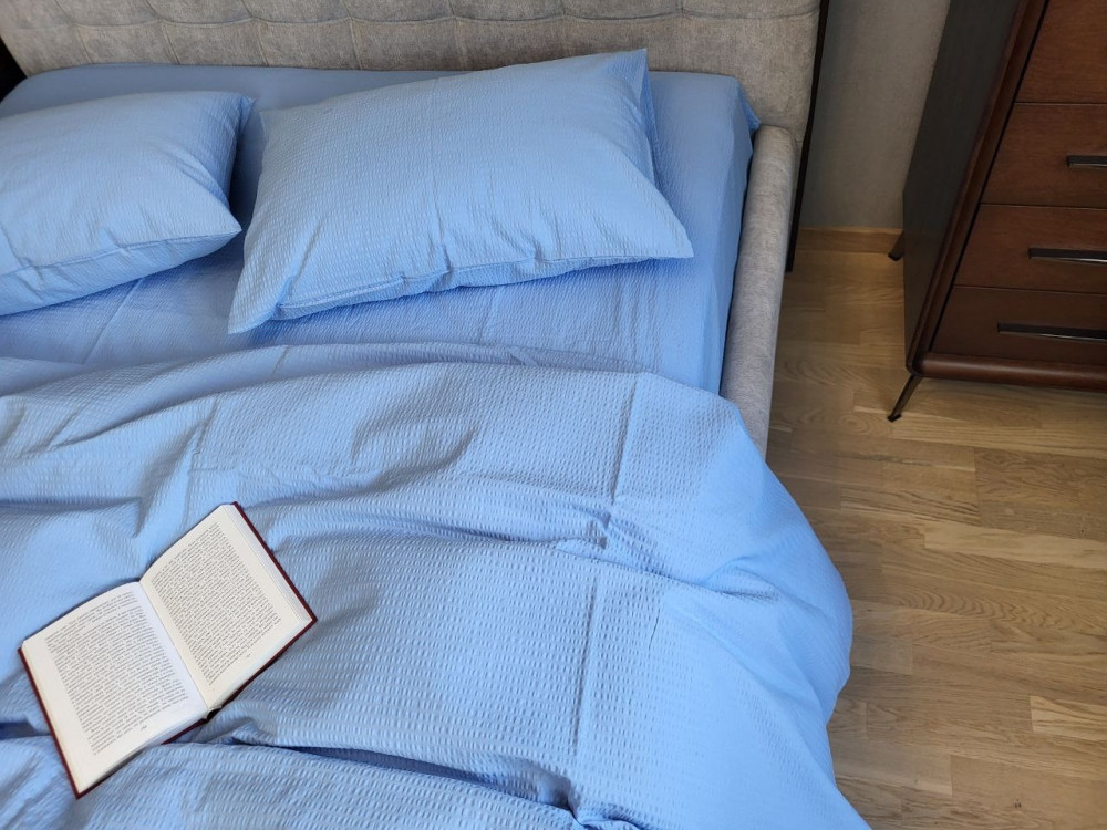 Блакитний GS143, GOFRE (Полуторний), фото 1