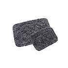 Набір бавовняних килимків для ванної кімнати Irya 60*90+40*60 Burns antrasit антрацит