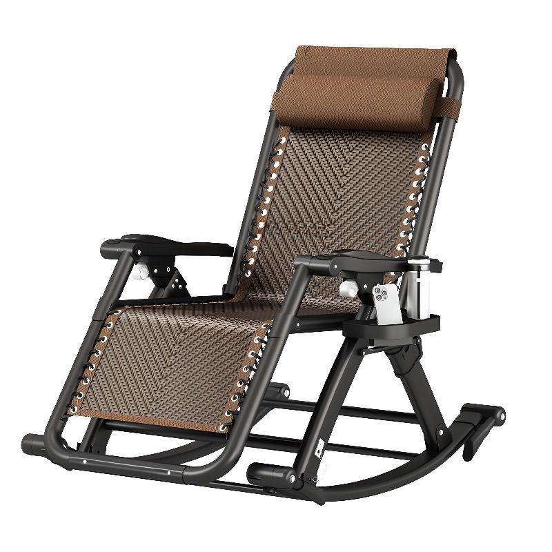Крісло-шезлонг крісло качалка складне з підголівником - комфорт для дому, дачі та тераси, фото 1