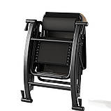 Крісло-шезлонг крісло качалка складне з підголівником - комфорт для дому, дачі та тераси, фото 3