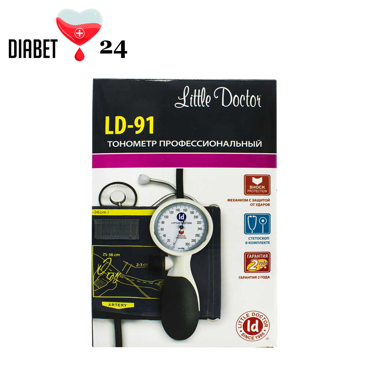 Тонометр Little Doctor LD-91 механічний зі стетоскопом, фото 1