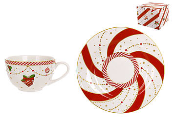 Чашка 2шт з блюдцем 2шт порцелянові 250мл Candyland