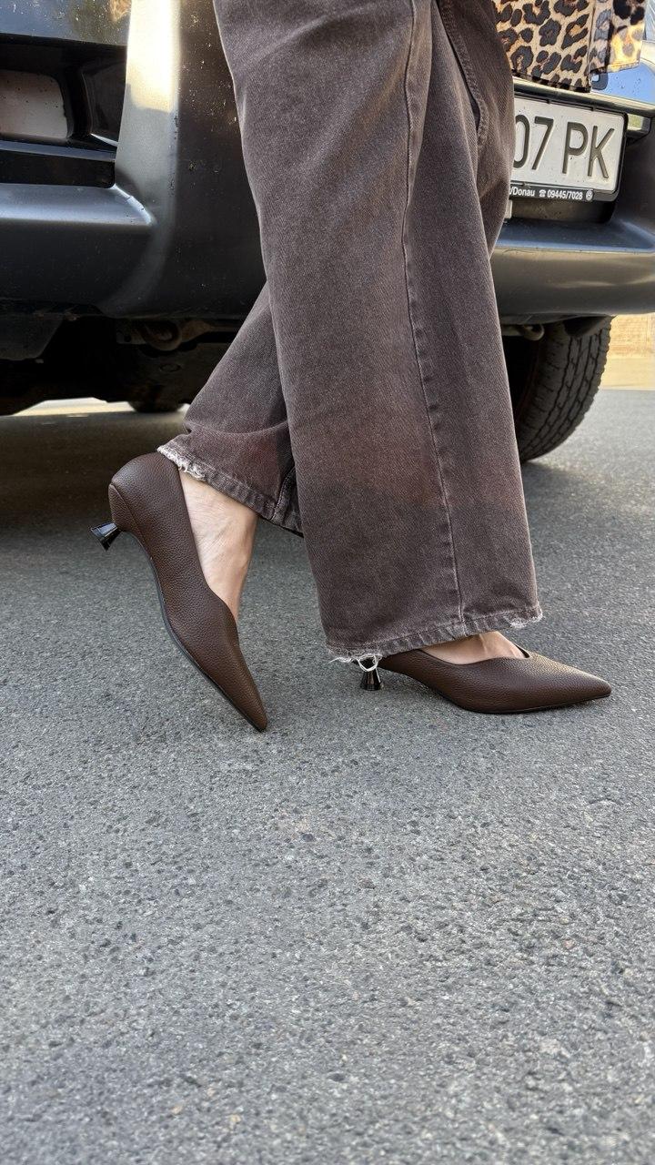 Туфлі жіночі,коричневі, фото 1