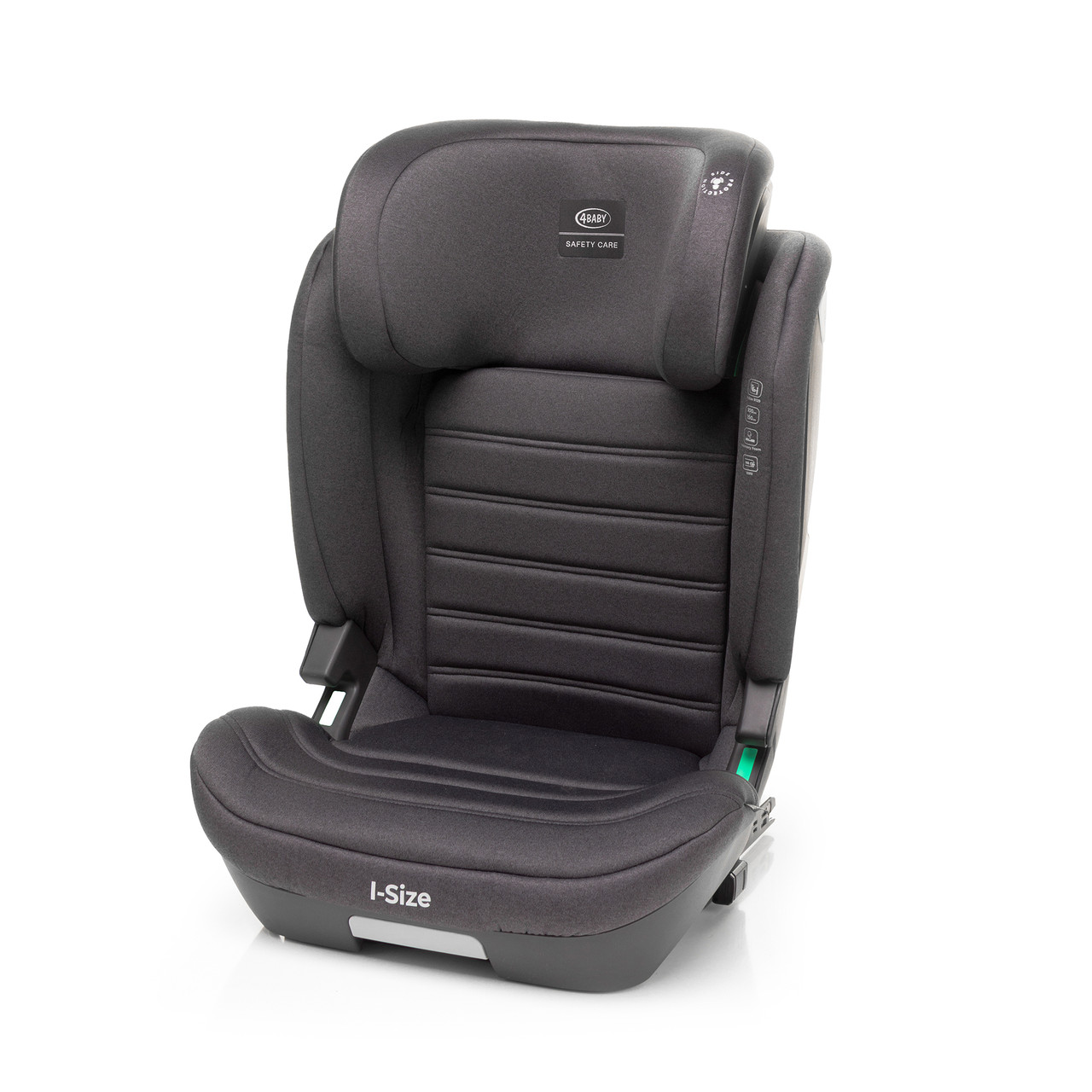 Дитяче автокрісло 4BABY App-Fix I-Size ISOFIX 100-150см (15-36кг) graphite