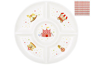 Менажниця порцелянова D30*3см Зимова Казка