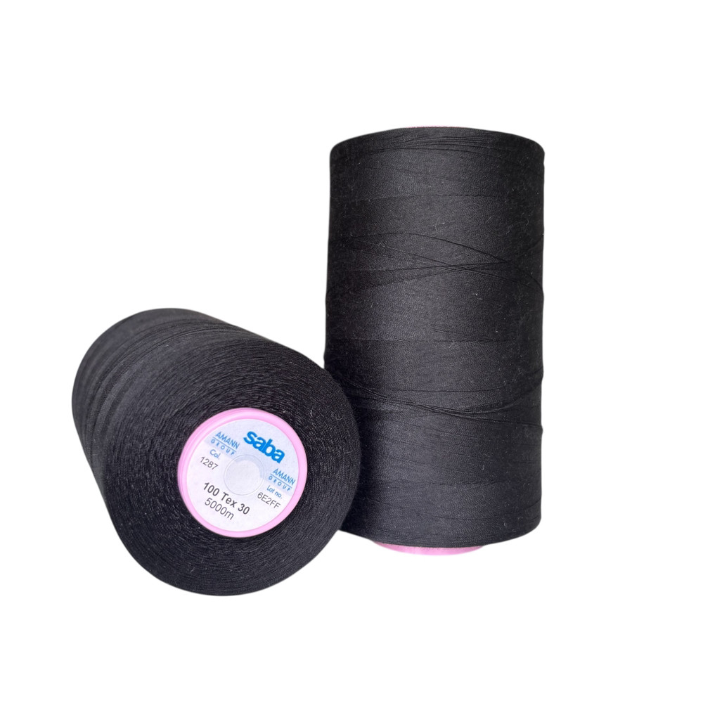 Нитки Amann Saba 4000/100/5000м чорний, фото 1