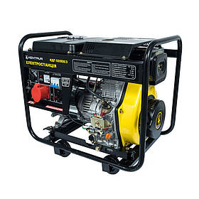 Дизельний генератор Кентавр КДГ505ЕК/З, трифазний генератор 5.5 кВА, генератор з електричним стартером