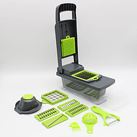 Овощерезка ручная механическая мультислайсер Измельчитель ручной для овощей мощный Быстрая нарезка овощей