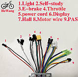 Контролер синусний для S866 (V889) РК дисплея 36V-48V 20A 350W-500W, фото 2