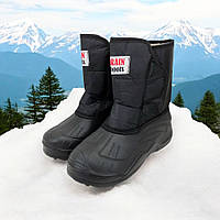 Теплі чоботи для риболовлі 43р 27см, Зручне робоче взуття для чоловіків Чорні черевики роботи VM-21