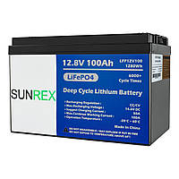 Акумулятор Sunrex lifepo4 lfp12-100 12v 100ah 1280wh