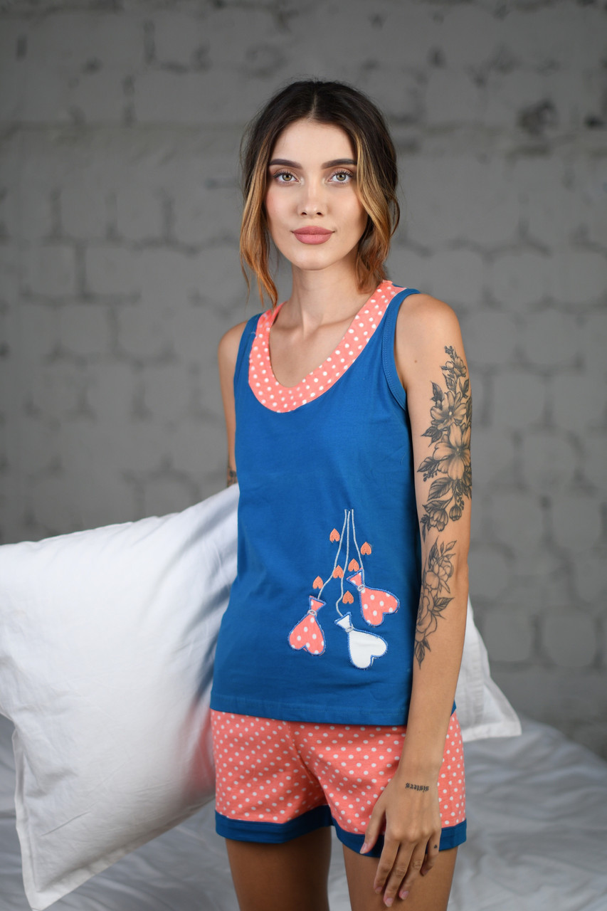 Комплект двійка жіночий: майка і шорти Miss Victoria Туреччина S-M | 1 шт.