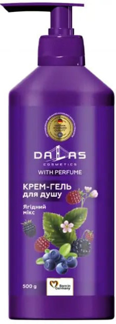 Крем-гель для душу Cosmetics Ягідний Мікс 1000 мл, Dalas, Арт.67290