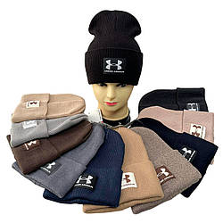 Жіноча подвійна шапка з лейбою "Унісекс" Розмір: 54- 59 (DNJ-17328)