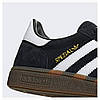 Adidas Handball Spezial Black White чоловічі кросівки Адідіс Спешл чорні білі замшеві демісезон, фото 7
