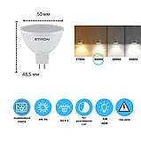 Світлодіодна лампа LED GU5.3 MR16 6W 3000K ETRON 1-ELP-845, фото 2