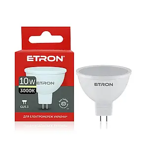 Світлодіодна лампа LED GU5.3 MR16 10W 3000K ETRON 1-ELP-859