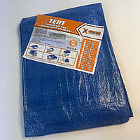 Тент X-treme 60 г/м² Blue 10×12 м Міцний тент для будівництва Тент із люверсами