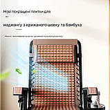 Крісло-шезлонг крісло качалка складне з підголівником - комфорт для дому, дачі та тераси, фото 2