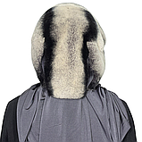 Жіноча хутряна хустка на голову з натурального хутра кролика рекс "Павук", фото 6