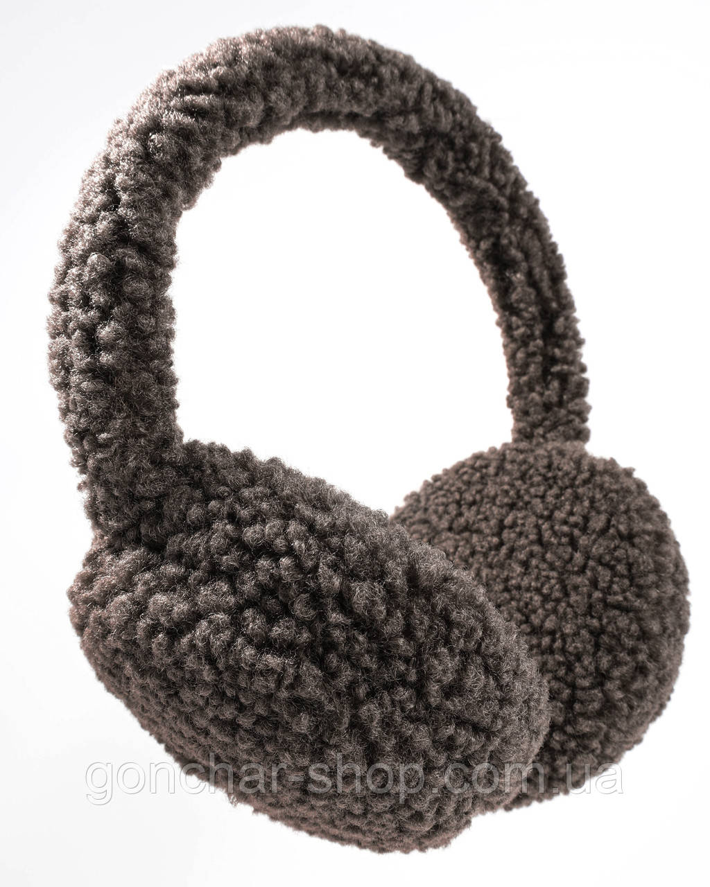 Теплі навушники KENT&AVER Teddy хутряні темна кава, фото 1