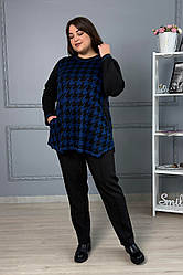 Туніка батал на кожен день зручна з кишенями