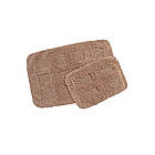 Набір бавовняних килимків для ванної кімнати Irya 60*90+40*60 Ruth kahve кава