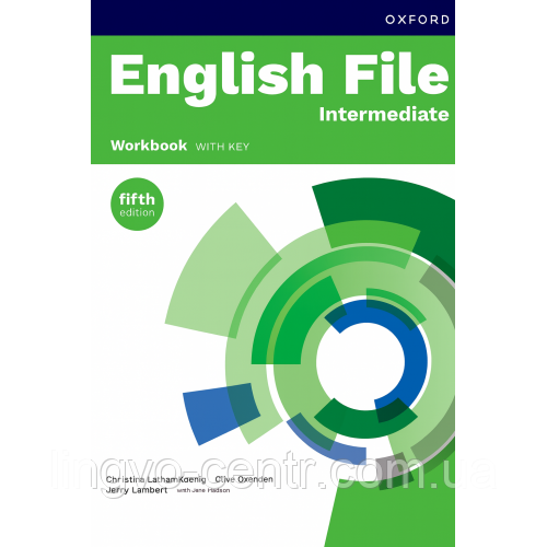 Книга для вивчення англійської мови. English File fifth edition Intermediate Workbook with key, фото 1