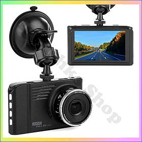 Автореєстратор DVR H37 відеореєстратор для автомобіля з екраном 3 дюйми запис 1080p G-сенсор нічне бачення широкий кут 150