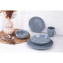 Сервіз столовий 30 предметів блакитний порцеляна Ardesto Capri, фото 2